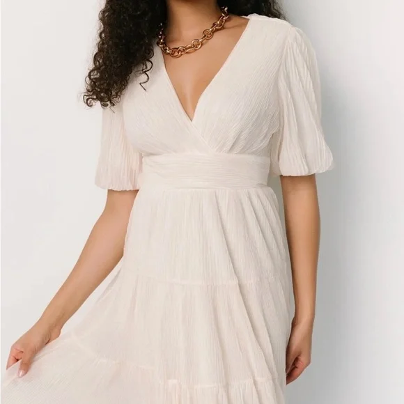 Baltic Born Patrice Short Dress | Cream S